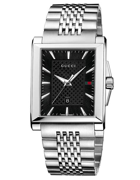 gucci squaee men watch|gucci stainless steel watch.